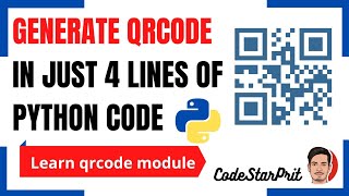 Generate your own QR code using qrcode module in Python 👩💻