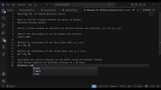 Calculate Distance Between Two Points in Python