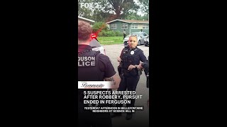 5 suspects arrested after robbery pursuit ended in Ferguson
