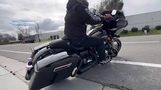 Touring/Bagger 2022 Harley Road Glide 2-Into-1 Shorty Freedom Motorcycle Aftermarket Exhaust