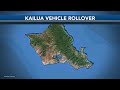 Five teenagers are hospitalized after a vehicle rolled over in Kailua