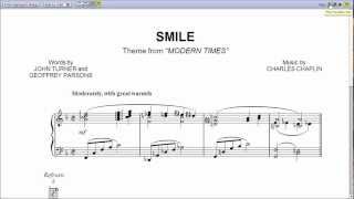 "Smile" by Nat King Cole - Piano Sheet Music (Teaser)