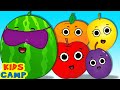 Ten Little Fruits Song | Fun Learning Nursery Rhymes & Kids Songs by @kidscamp ​