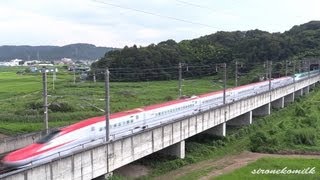 【秋田 \u0026 東北新幹線】仙台～白石間のどこかで併結走行映像 E5系・E3系・E6系