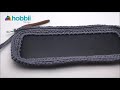 how to crochet a shopper bag with leather base free tutorial