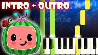 Intro Outro Cocomelon Nursery Rhymes Piano Tutorial Karaoke