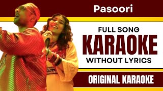 Pasoori - Karaoke Full Song | Without Lyrics