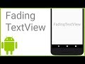 How to Add a Fading Text Animation with the FadingTextView Library - Android Studio Tutorial