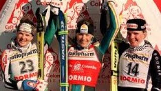 Ylva Nowen wins slalom I (Bormio 1998)