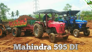 Mahindra 595 DI power plus Tractor with fully loaded trolley | JCB and Tractor Video | #CTVL