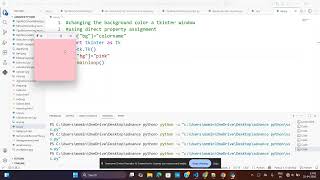 Changing the background color of tkinter window in python -3?|Python Tkinter Tutorial