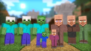 Zombie & Villager Life:  Animation I - Minecraft Animation