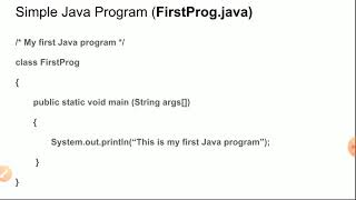 Simple Java Program - (Module-2 Chapter-2 2.2.5 - Object Oriented Concepts) 18CS45