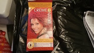 Dyeing Natural Hair: Creme of Nature Exotic Shine Color Demo and Review!