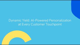 Diff \u0026 Dynamic Yield: AI-powered personalization