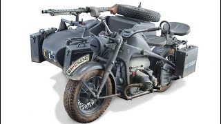 Italeri   1/9 大比例二戰德軍機車# 7403 BMW R75 / # 7406 Zündapp KS 750