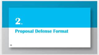 Developing Proposal Defense for Thesis or Dissertation Research