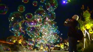 シャボン玉の夜 Soap Bubbles at night