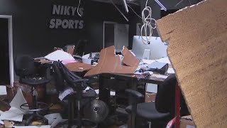 Tornado knocks down sporting goods store