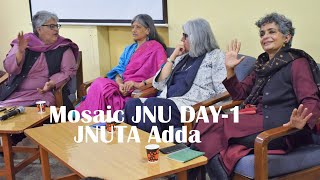 A Brief Introduction to Jayati Ghosh, Vrinda Grover \u0026 Nivedita Menon by Ayesha Kidwai at JNUTA Adda