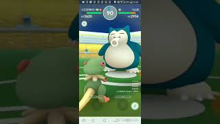 斗笠菇(大技用爆裂拳) Breloom vs 卡比獸 Snorlax