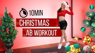 10 MIN CHRISTMAS ABS WORKOUT| Anastasia's Christmas Workout At Home with bonus| Anastasia Vlassov
