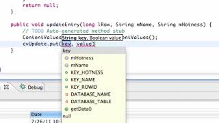 Android Developing Applications Tutorial 123 Updating SQLite Entry