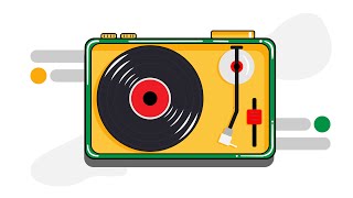 Adobe Illustrator Draw Tutorial- Record Player Illustration | Illustrator Tutorials | Illustrations