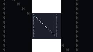 #Shorts🔥 Java Program Print Alphabet ( N )using for loop. #java_pattern_program 👨‍💻