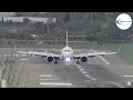 3rd time lucky 😱 turkish airlines airbus a321neo 😱 3 landing attempts birmingham airport bhx