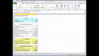 CI and PI intervals in PhStat