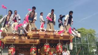 本住吉神社28代目宮司襲名記念地車巡行