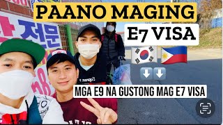 MGA EPS NA E9 visa holder gustong mag E7 visa