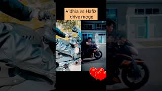 kerennya duo kesayangan vidhia vs Hafiz drive moge