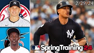 New York Yankees vs Miami Marlins | Spring Training Highlights | 2/29/24