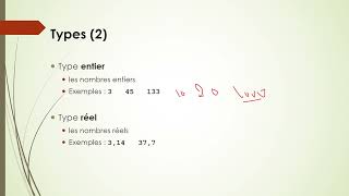 Module Algo Simple : Parti Déclaration des variables