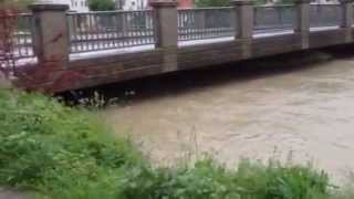 Hochwasser 2013 Mangfall Kolbermoor 2.6.13