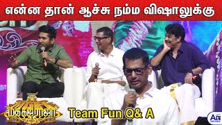 இனி இவன் பாடவே கூடாது 🔥😂| VIjay Antony | Vishal | Sundar C | Madha gaja raja Team Fun  Q \u0026 A