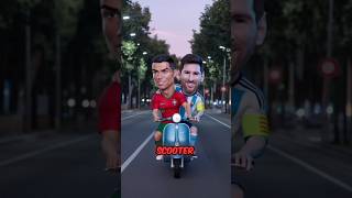 Messi's Lost Ball – Ronaldo's Heroic Gift 🎁 Ronaldo and Messi friendship #shorts #ronaldo #messi