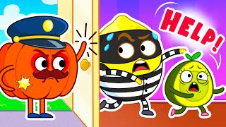 😱 Stranger Is In The House 🚓 Policeman Rescues Baby Avocado  More Kids Safety Tips By Pit And Penny 🥑