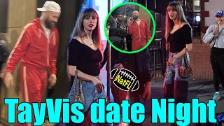 Travis Kelce \u0026 Taylor Swift all Smiles on Romantic date night in St. Lucia