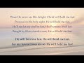 He Will Hold Me Fast (Instrumental in G with lyrics)