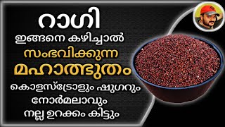 റാഗി ഇങ്ങനെ കഴിച്ചു നോക്കു ! ഷുഗറും കൊളസ്ട്രോളും പമ്പ കടക്കും നല്ല ഉറക്കം കിട്ടും | Finger Millet