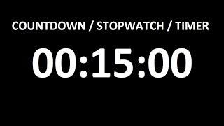 timer 15min (900 seconds)
