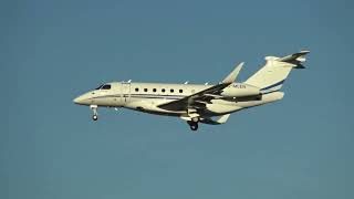 Private Embraer EMB-550 Praetor 600 G-MCEN Landing Malaga LEMG