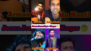 Jeena Jeena | Atif Aslam, Arijit Singh,Arman Malik, Jubin nautiyal Singing Jeena Jeena #shorts #yt 😱