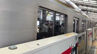 東京メトロ10000系10007編成Fライナー特急森林公園TJ32行⇔東横線TY07自由ヶ丘駅到着！