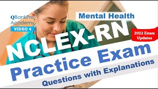 NCLEX Review | NCLEX 2022 | Questions with Answers | NCLEX High Yield | MENTAL HEALTH | QBankPro