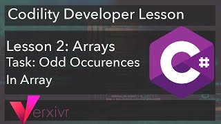 C# Tutorial - Solving the Odd Occurrences in Arrays Codility Developer Lesson using C#