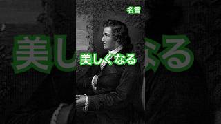 【名言集Vol.360】ドイツの詩人、小説家　ヨハン・ヴォルフガング・フォン・ゲーテ(Johann Wolfgang von Goethe)　#有名人 #名言 #作家